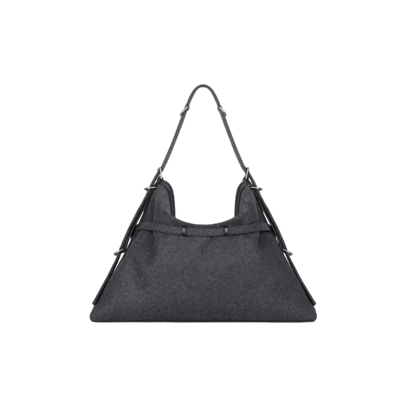 Givenchy Voyou Wool Handbag, Shoulder Bag Women's Medium Gray-2