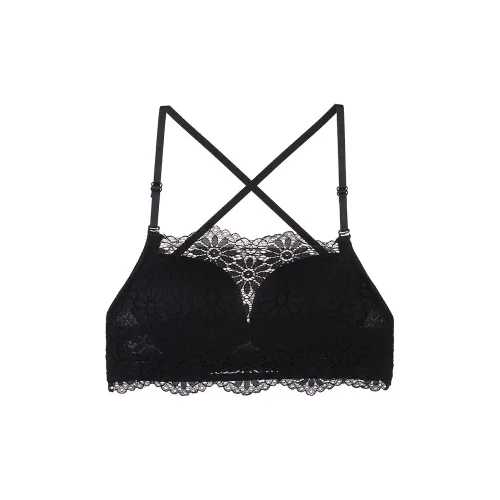 Flowers In Water Bra Women's Black