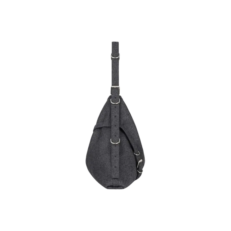 Givenchy Voyou Wool Handbag, Shoulder Bag Women's Medium Gray-1