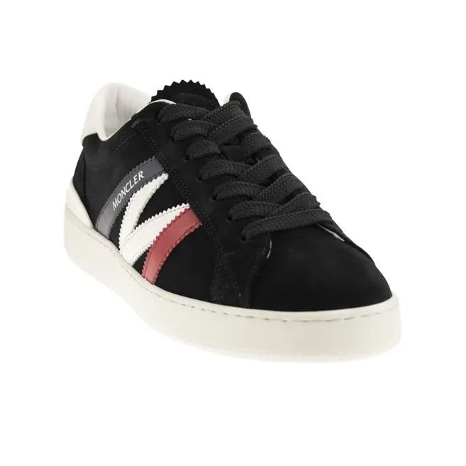 Moncler Monaco Low Top Skateboard Shoes Men's Black-2
