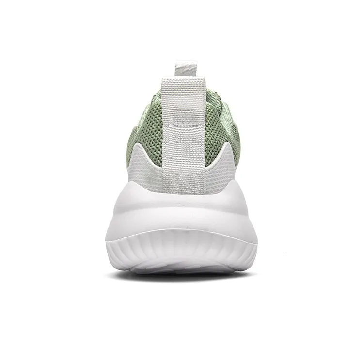 Binary Low Top Running Shoes Women's White Green-2
