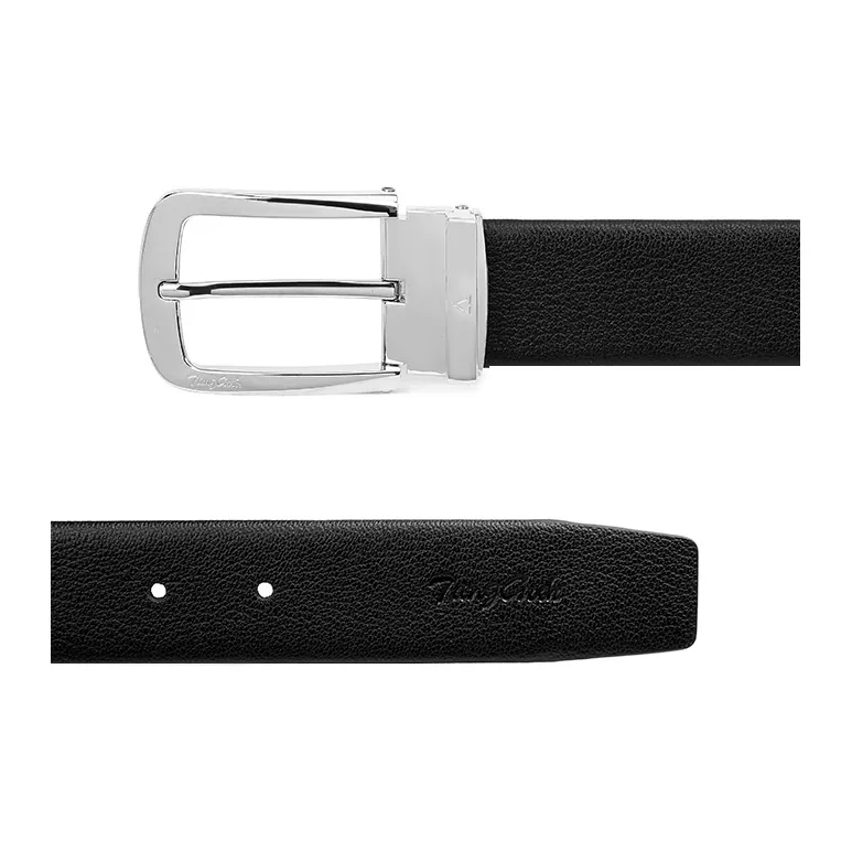 TangGuh Premium Cow Leather Belts Pant Belt Men's Black Width  3.4CM-1