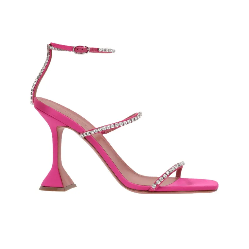 AMINA MUADDI Gilda 95mm Crystal-embellished Sandals-1