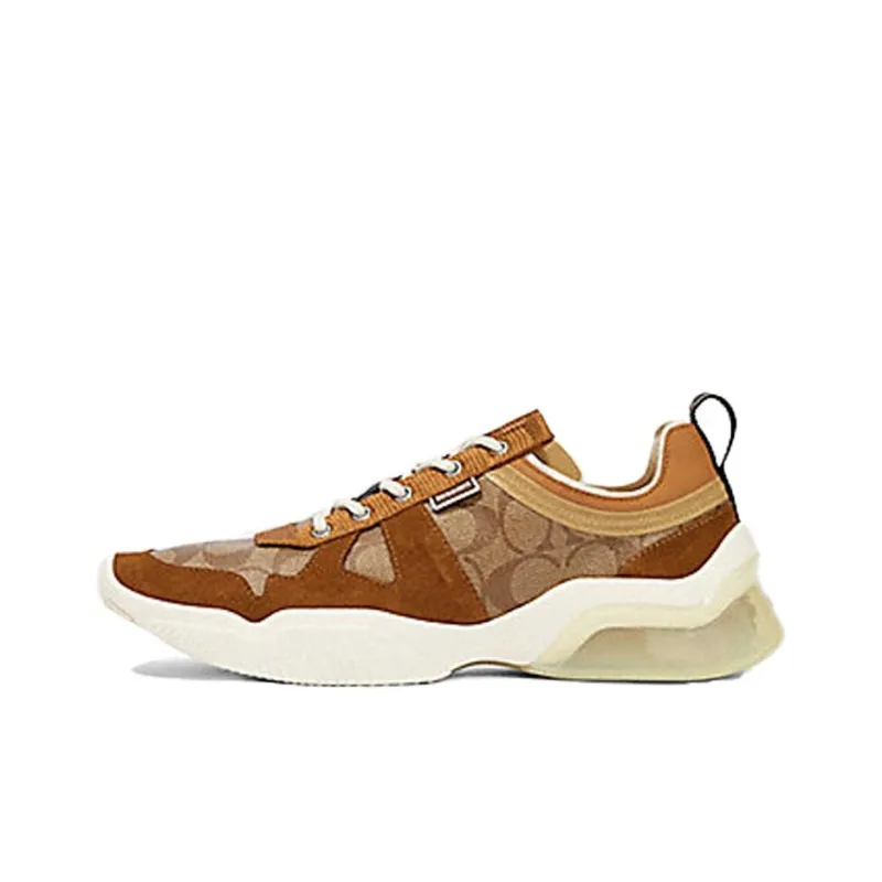 COACH CitySole Cushioning Slip Resistant Low Top Casual Shoes Men's Brown White-0