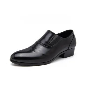 GZZ Dress Shoes Men Low-Top Black