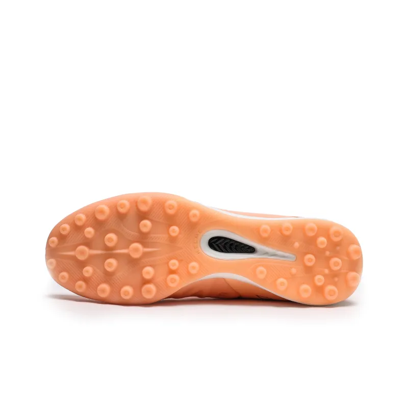 KELME TF Rubber Broken Studs Cushioning Anti Slip And Wear Resistant Soccer Shoes Unisex Coral Orange-5