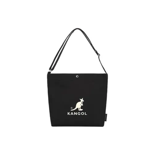 KANGOL Cotton Handbag Shoulder Bag Crossbody Bag Unisex Black