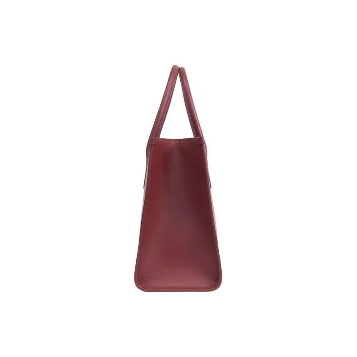 Furla Leather Tote Bag Shopping Bag Shoulder Bag Crossbody Bag Handbag Large Size Women's Cherry Red-2