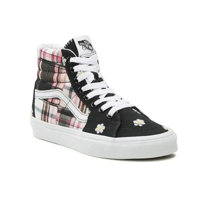 Vans SK8 HI 'Black White Pink'-1