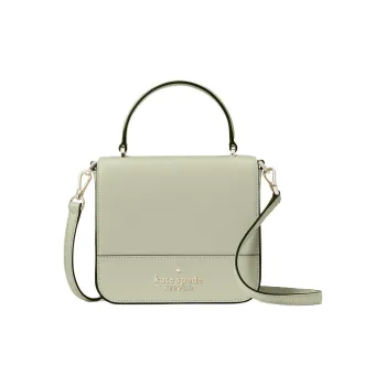Kate Spade Staci Cross Grain Leather Shoulder Bag, Crossbody Bag Women's Sage