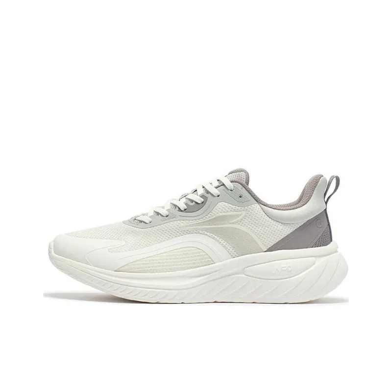 361° Durable Breathable Low Top Running Shoes Men's Gray White-0