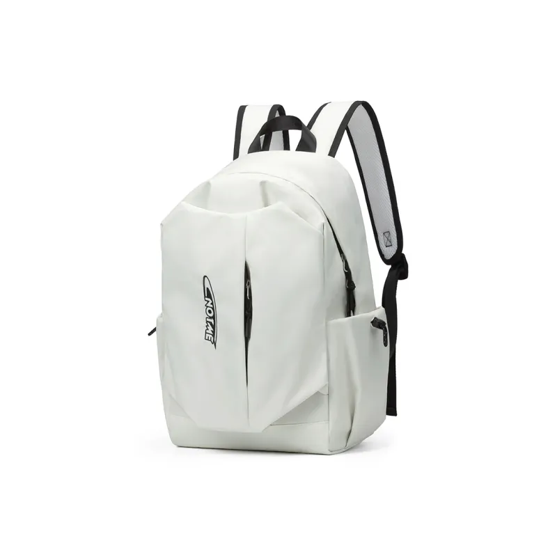 NOT ME Polyester Backpack Regular Unisex Ecru-3