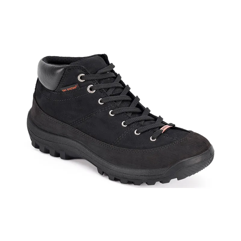 Slider Slip Resistant, Abrasion Resistant, Waterproof Mid Top Hiking Shoes Men's Black-1