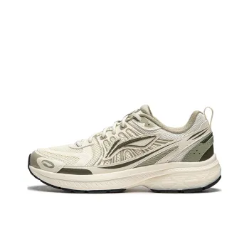 LiNing Shake 1.0 V3 Cushioning, Wear Resistant Low Top Running Shoes Women's White Green
