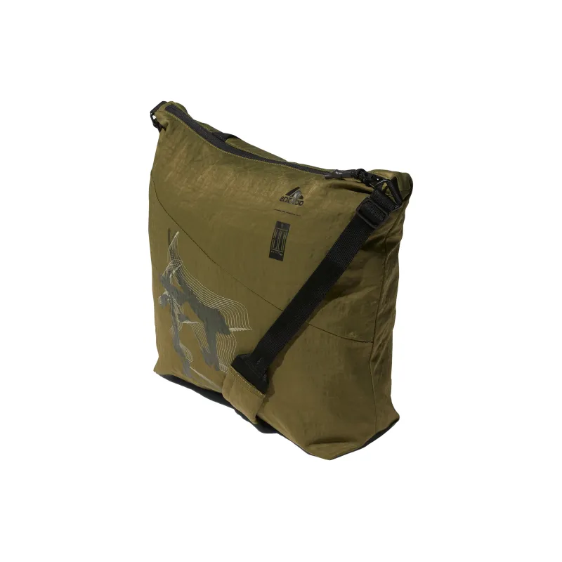 Adidas Wuji Series Polyamide Messenger Bag, Shoulder Bag, Crossbody Bag Regular Unisex Olive Green-2