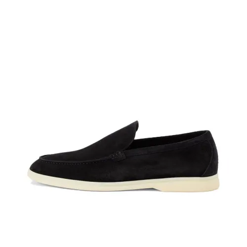 Loro Piana Summer Walk Loafers Men's Black