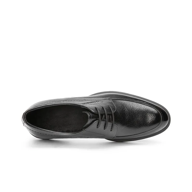 GOLDLION Dress Shoes Men Low Top Black/Brown-1