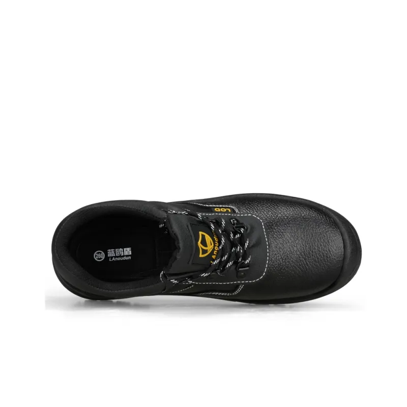 Blue Gull Shield Wear Resistant Impact Resistant Low Top Outdoor Shoes Unisex Black-3