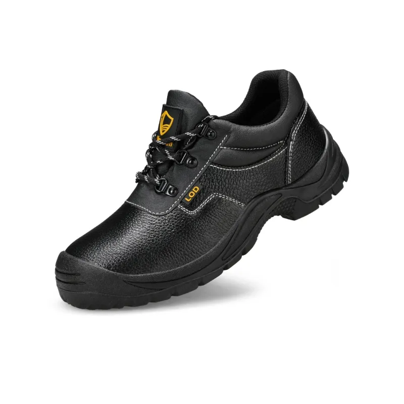 Blue Gull Shield Wear Resistant Impact Resistant Low Top Outdoor Shoes Unisex Black-2