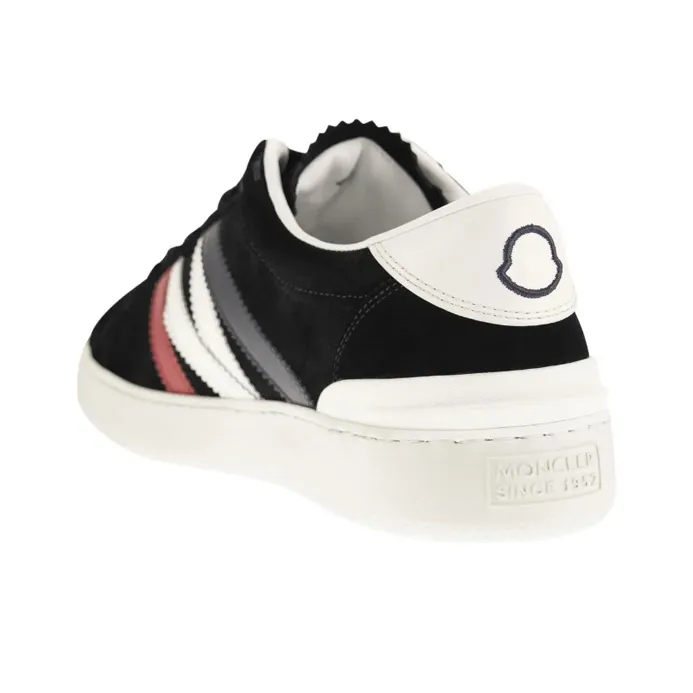 Moncler Monaco Low Top Skateboard Shoes Men's Black-3
