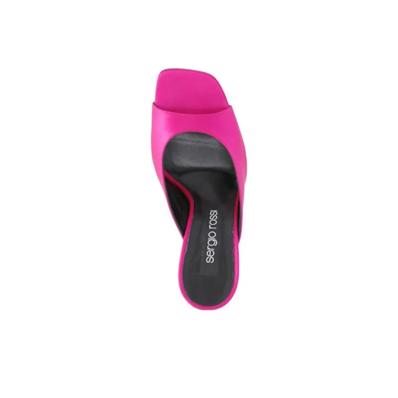 SERGIO ROSSI Open Toe Slip On Heeled Mules Women's-2