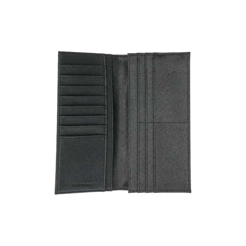 EMPORIO ARMANI Nylon With Polyester Wallet Men's Black & Blue-4