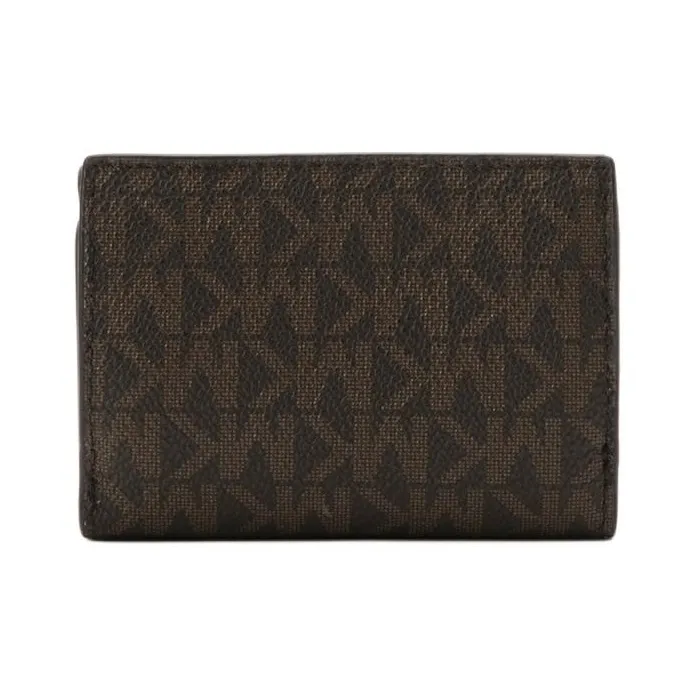 MICHAEL KORS Jet Set Travel Coated Canvas Wallet Extra Small Unisex Brown & Red-2