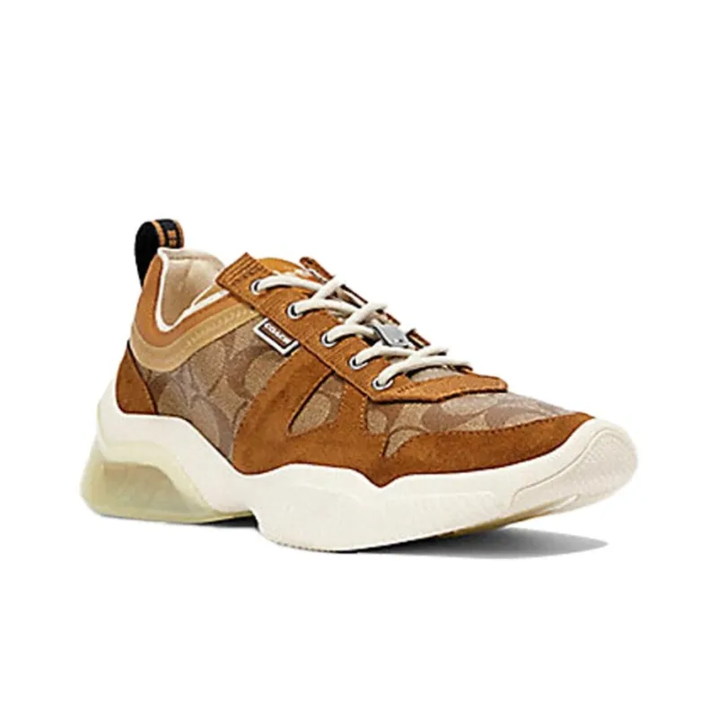 COACH CitySole Cushioning Slip Resistant Low Top Casual Shoes Men's Brown White-1