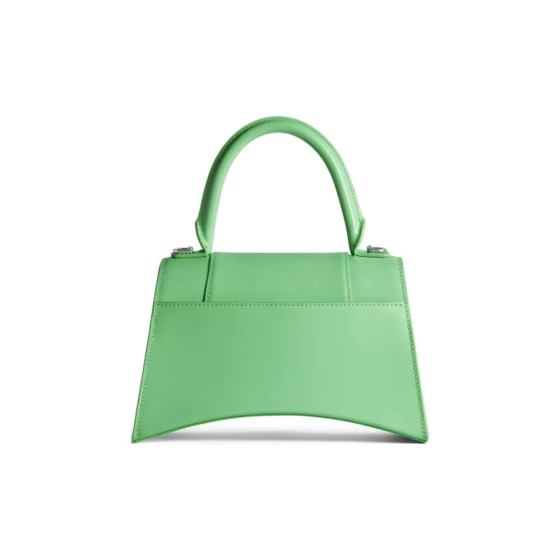 Balenciaga Hourglass Calfskin Shoulder Bag, Crossbody Bag, Handbag Trumpets Women's Light Green-4