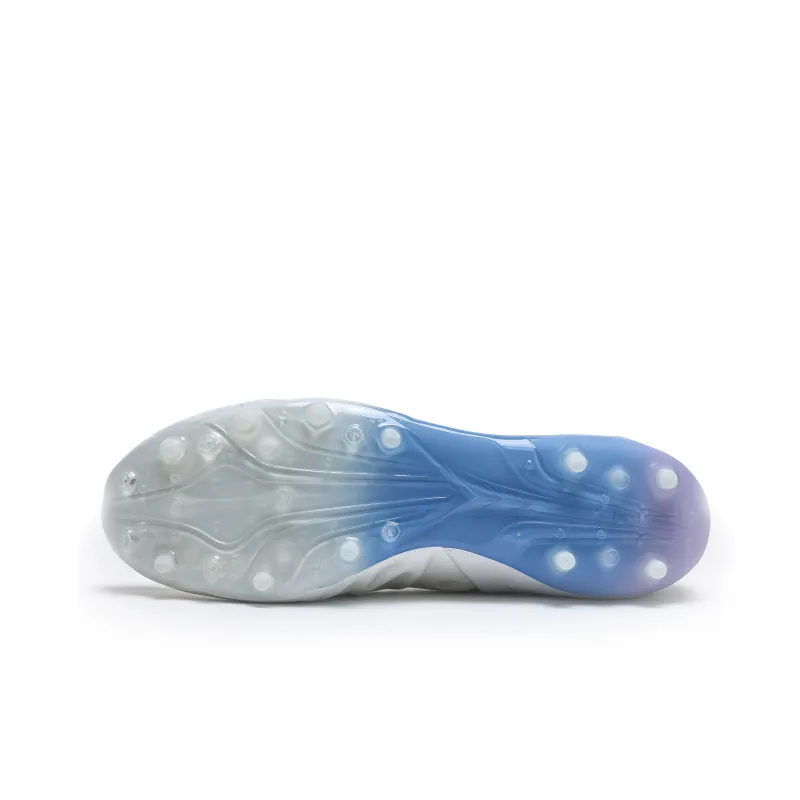 KELME MG Rubber Short Studs Anti Slip Wear Resistant Soccer Shoes Unisex White Blue-5