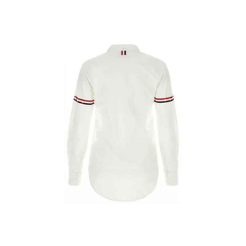 THOM BROWNE Rwb Striped Buttoned Shirt-1