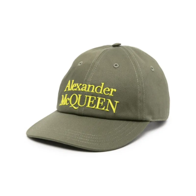 Alexander McQueen Logo Embroidered Baseball Cap-0