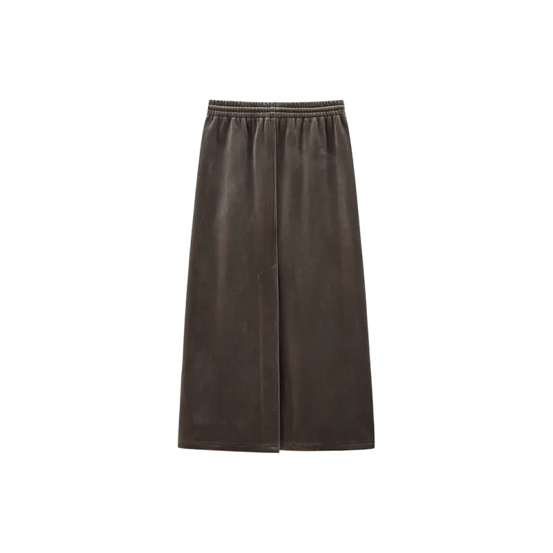 ZHOUMIAO Casual Long Skirts Women's-3