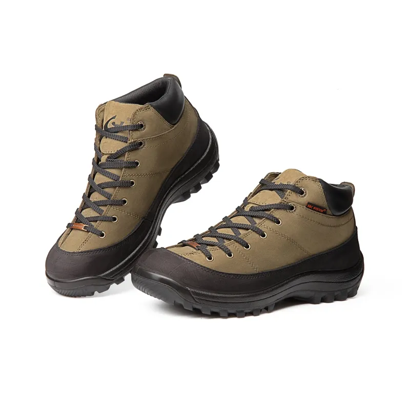 Slider Slip Resistant, Abrasion Resistant, Waterproof Mid Top Hiking Shoes Men's Olive Green-1