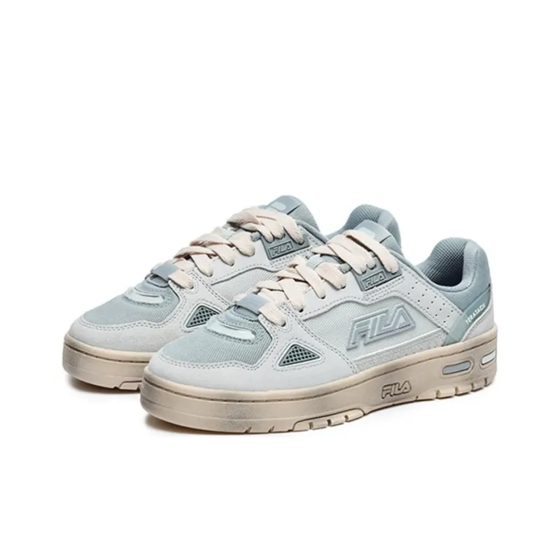 FILA FUSION Teratach Low Low-Top Vintage Basketball Shoes Women's Fading Blue-1