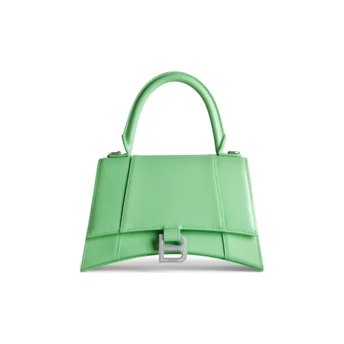 Balenciaga Hourglass Calfskin Shoulder Bag, Crossbody Bag, Handbag Trumpets Women's Light Green