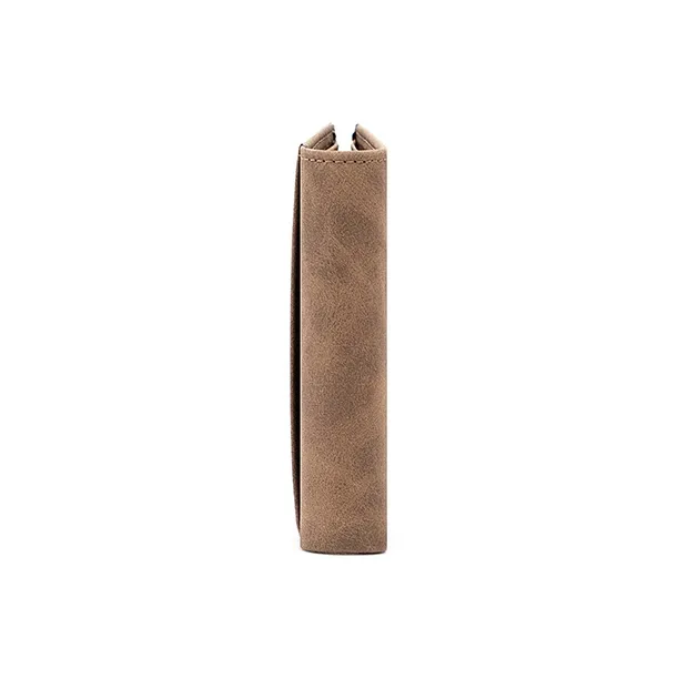 MashaLanti Microfiber Synthetic Leather Money Clip Card Holder Wallet Regular Men's Coffee-3