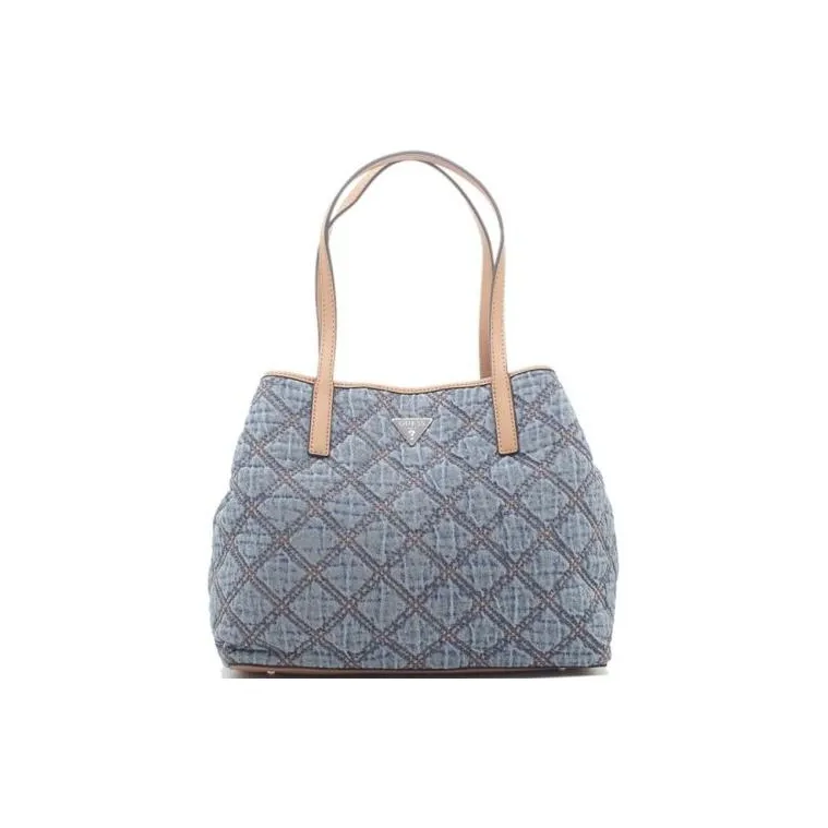 GUESS Cotton One Shoulder Handbags Women's Denim Blue-1