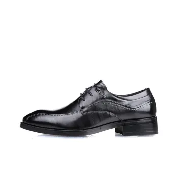 GZZ Dress Shoes Men Low-Top Black