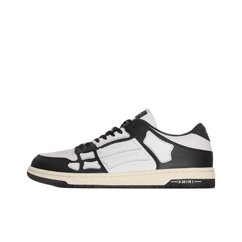 AMIRI Skel Top Low Black White Women's-0
