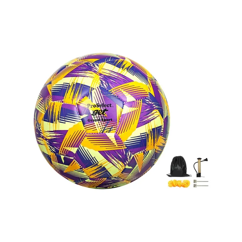 ProSelect Size 5 Ball Soccer PU Machine Stitched Soccer Ball Unisex Valley Of The Wind Purple-0