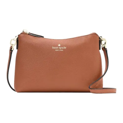 Kate Spade Textured Leather Shoulder Bag Crossbody Bag Women's Brown