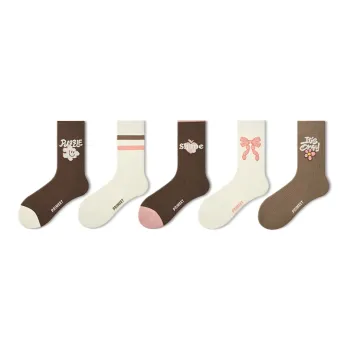 Primeet Mid Calf Socks Women's 5 Pack