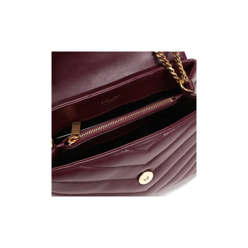 SAINT LAURENT Loulou Chained Small Shoulder Bag-6