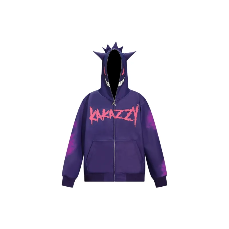 KAKAZZY Leather Jacket Unisex Purple-1