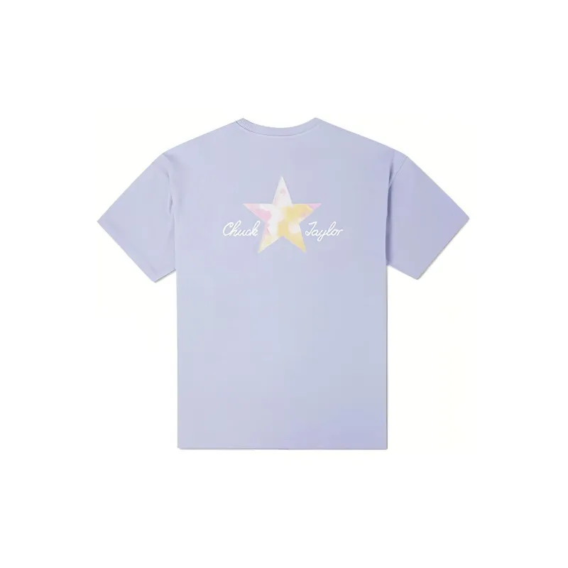 Converse Drop Shoulder Sleeve T Shirt Women's Blue-1