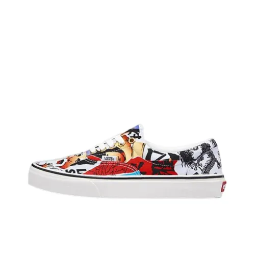 Myge X Vans Era Skateboard Shoes Unisex Low-Top White/Multicolor