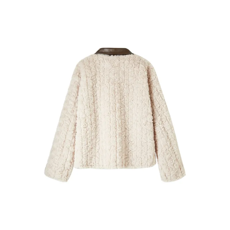 FANQIN Velvet Jackets Women's Dark Apricot-1