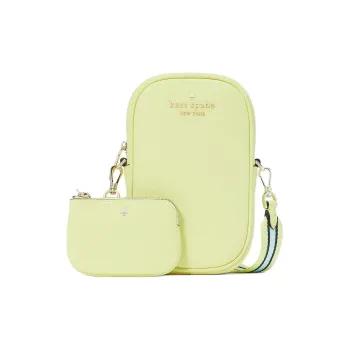 Kate Spade Litchi Grain Leather Combo Bag, Shoulder Bag, Crossbody Bag Women's Light Green