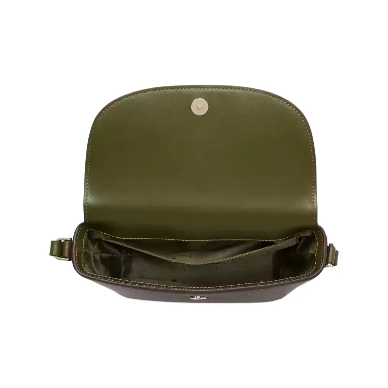 Kate Spade Litchi Grain Leather Shoulder Bag, Crossbody Bag Women's Magic Green-3